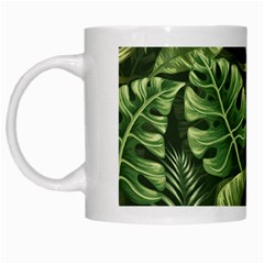 Green Leaves White Mugs by goljakoff