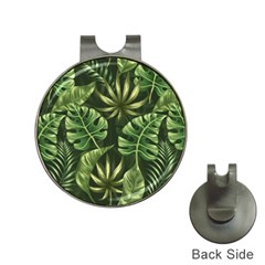 Green Leaves Hat Clips With Golf Markers by goljakoff