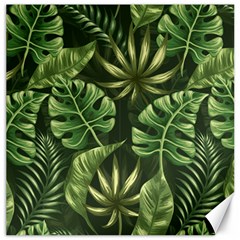 Green Leaves Canvas 12  X 12  by goljakoff