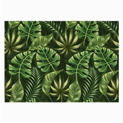 Green Leaves Large Glasses Cloth (2 Sides) by goljakoff