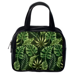 Green Leaves Classic Handbag (one Side) by goljakoff