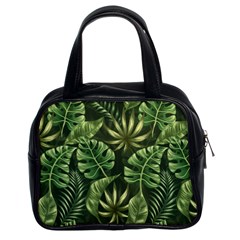 Green Leaves Classic Handbag (two Sides) by goljakoff