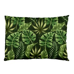 Green Leaves Pillow Case by goljakoff