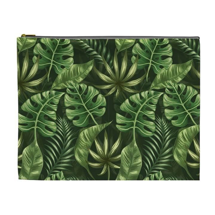 Green leaves Cosmetic Bag (XL)