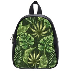 Green Leaves School Bag (small) by goljakoff