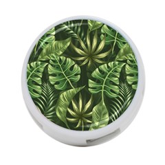 Green Leaves 4-port Usb Hub (two Sides) by goljakoff