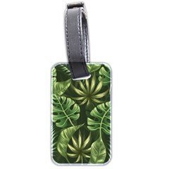 Green Leaves Luggage Tag (two Sides) by goljakoff