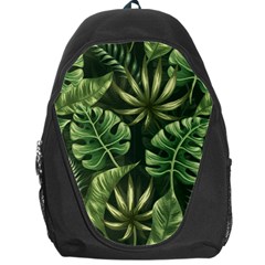 Green Leaves Backpack Bag by goljakoff