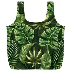 Green Leaves Full Print Recycle Bag (xl) by goljakoff