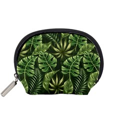 Green Leaves Accessory Pouch (small) by goljakoff