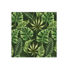 Green Leaves Satin Bandana Scarf by goljakoff