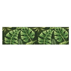 Green Leaves Satin Scarf (oblong) by goljakoff