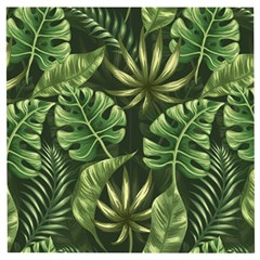 Green Leaves Wooden Puzzle Square by goljakoff