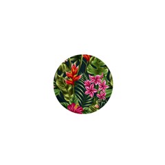 Tropical Flowers 1  Mini Buttons by goljakoff