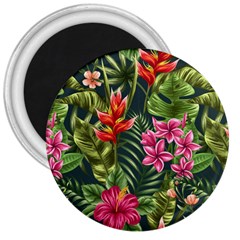 Tropical Flowers 3  Magnets by goljakoff