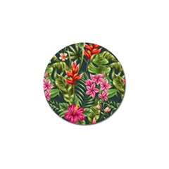 Tropical Flowers Golf Ball Marker by goljakoff