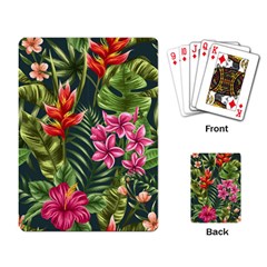 Tropical Flowers Playing Cards Single Design (rectangle) by goljakoff