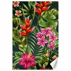 Tropical Flowers Canvas 24  X 36  by goljakoff