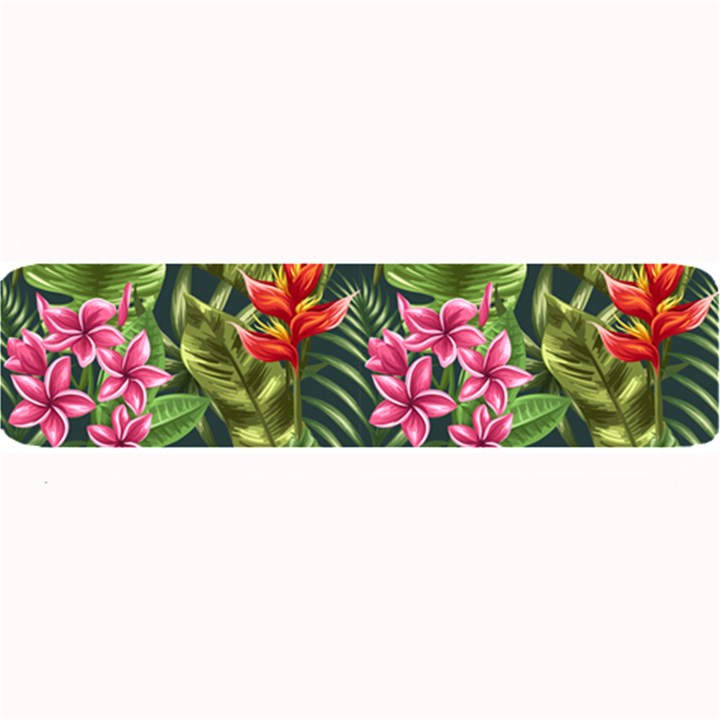 Tropical flowers Large Bar Mats