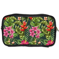 Tropical Flowers Toiletries Bag (one Side) by goljakoff