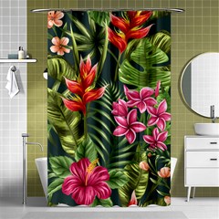 Tropical Flowers Shower Curtain 48  X 72  (small)  by goljakoff