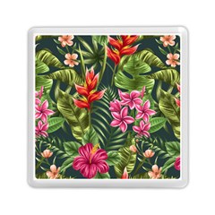 Tropical Flowers Memory Card Reader (square) by goljakoff