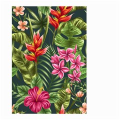 Tropical Flowers Small Garden Flag (two Sides) by goljakoff