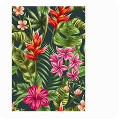 Tropical Flowers Large Garden Flag (two Sides) by goljakoff