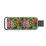 Tropical flowers Portable USB Flash (One Side) Front