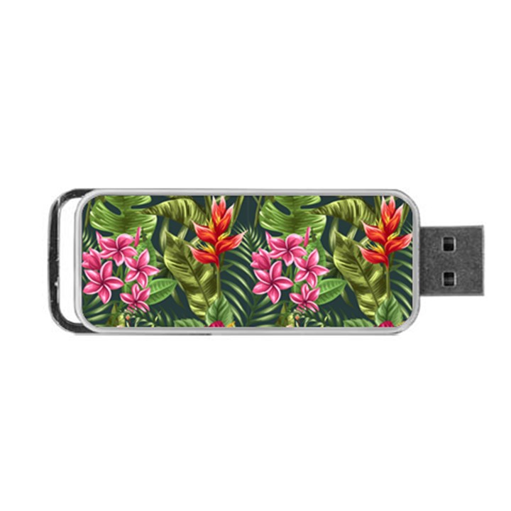 Tropical flowers Portable USB Flash (One Side)