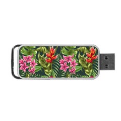 Tropical Flowers Portable Usb Flash (two Sides) by goljakoff