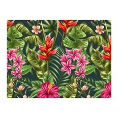 Tropical Flowers Double Sided Flano Blanket (mini)  by goljakoff