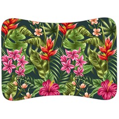 Tropical Flowers Velour Seat Head Rest Cushion by goljakoff