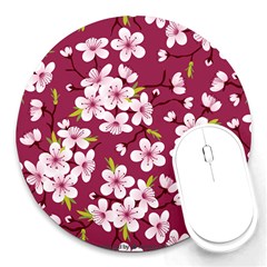 Sakura Round Mousepads by goljakoff