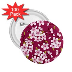 Sakura 2 25  Buttons (100 Pack)  by goljakoff