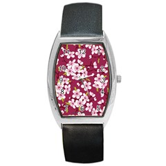 Sakura Barrel Style Metal Watch by goljakoff