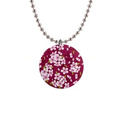 Sakura 1  Button Necklace by goljakoff