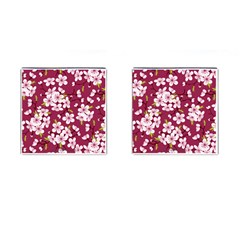 Sakura Cufflinks (square) by goljakoff