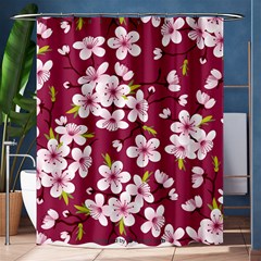 Sakura Shower Curtain 60  X 72  (medium)  by goljakoff