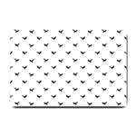 Birds Flying Motif Silhouette Print Pattern Small Doormat  24 x16  Door Mat