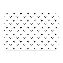 Birds Flying Motif Silhouette Print Pattern Plate Mats