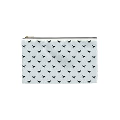 Birds Flying Motif Silhouette Print Pattern Cosmetic Bag (small) by dflcprintsclothing