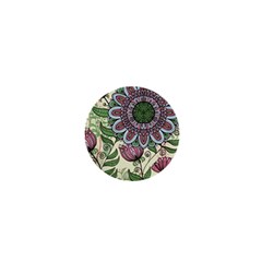 Flower Mandala 1  Mini Buttons by goljakoff