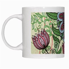 Flower Mandala White Mugs by goljakoff