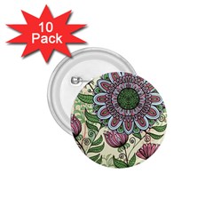 Flower Mandala 1 75  Buttons (10 Pack) by goljakoff