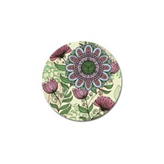 Flower Mandala Golf Ball Marker (4 Pack) by goljakoff