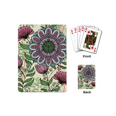 Flower Mandala Playing Cards Single Design (mini) by goljakoff