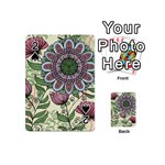 Flower mandala Playing Cards 54 Designs (Mini) Front - Spade2