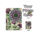 Flower mandala Playing Cards 54 Designs (Mini) Front - Spade10