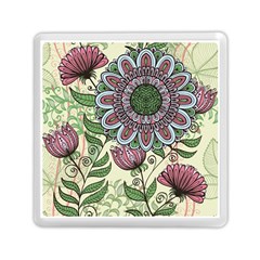 Flower Mandala Memory Card Reader (square) by goljakoff